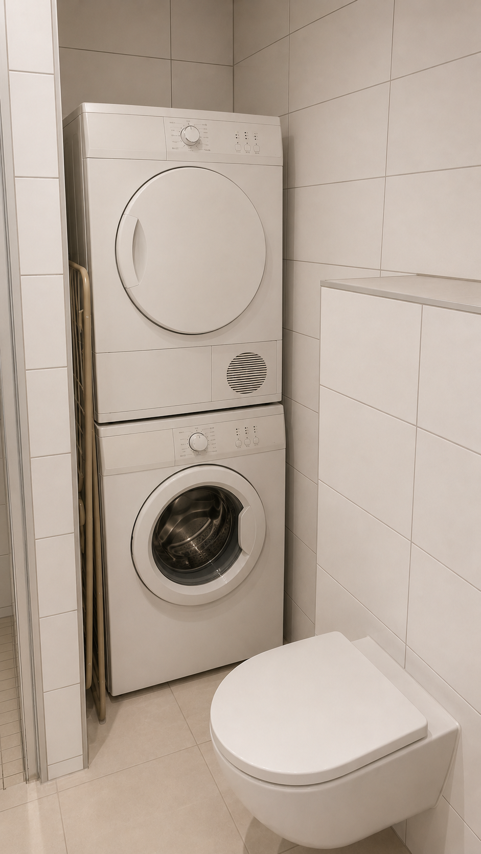 Copenhagen apartment: bathroom and laundry appliances