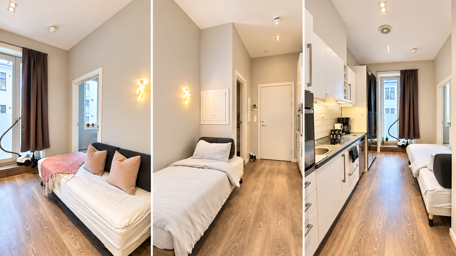 Copenhagen apartment: three views of the studio
